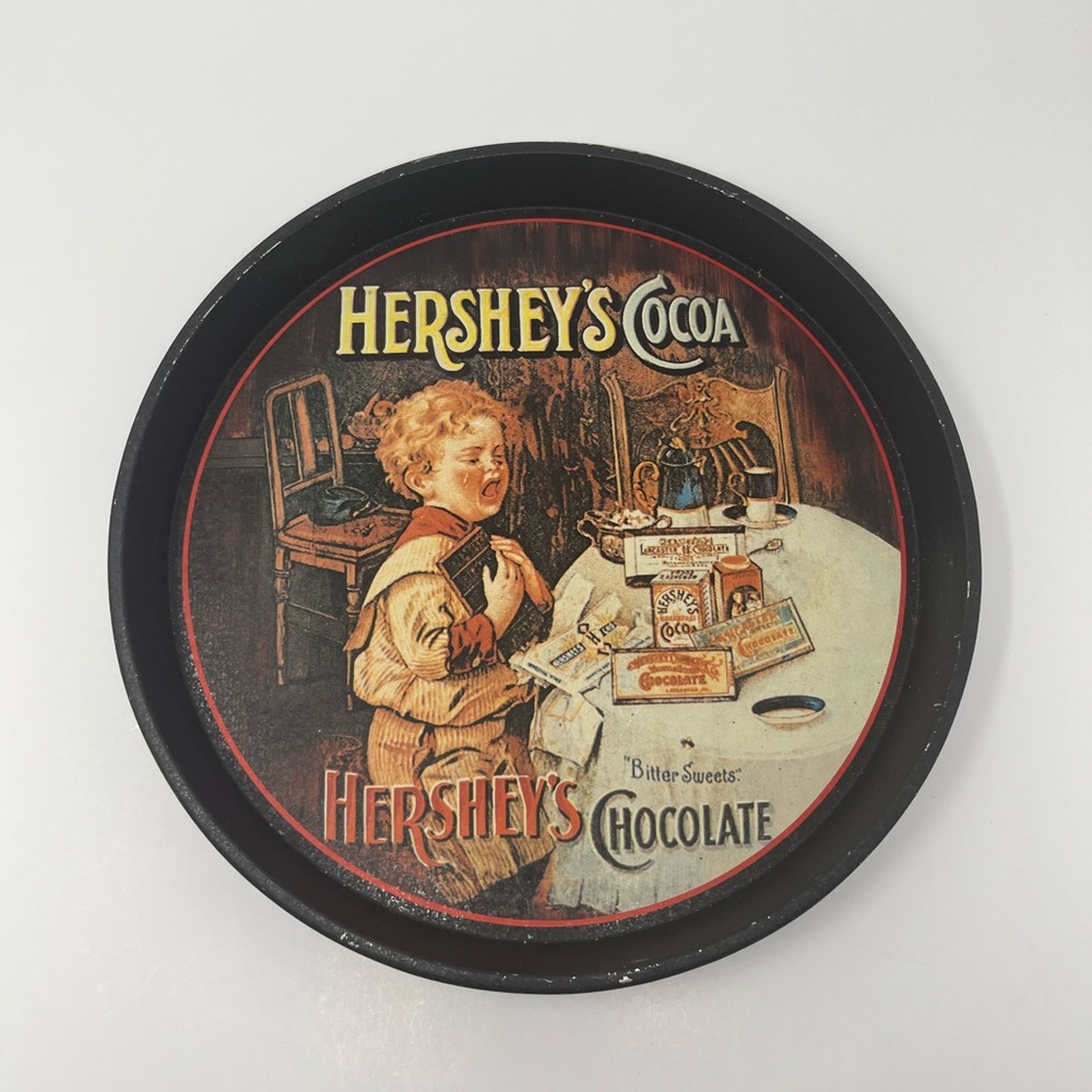 Hershey’s - Vintage Round Metal Tray | 12”